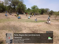Activité de trouaison sur le site de Badadaye à Petté - 230625