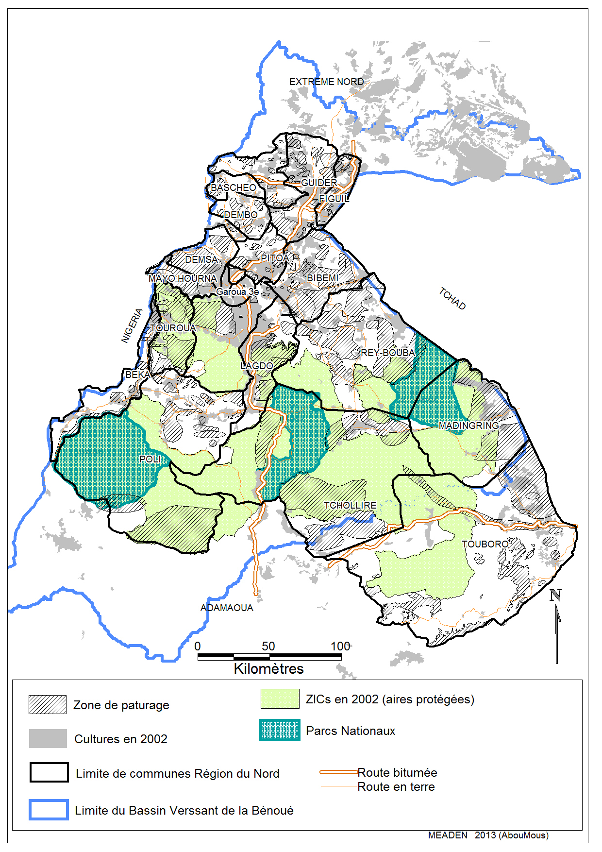 Carte du CAMEROUN