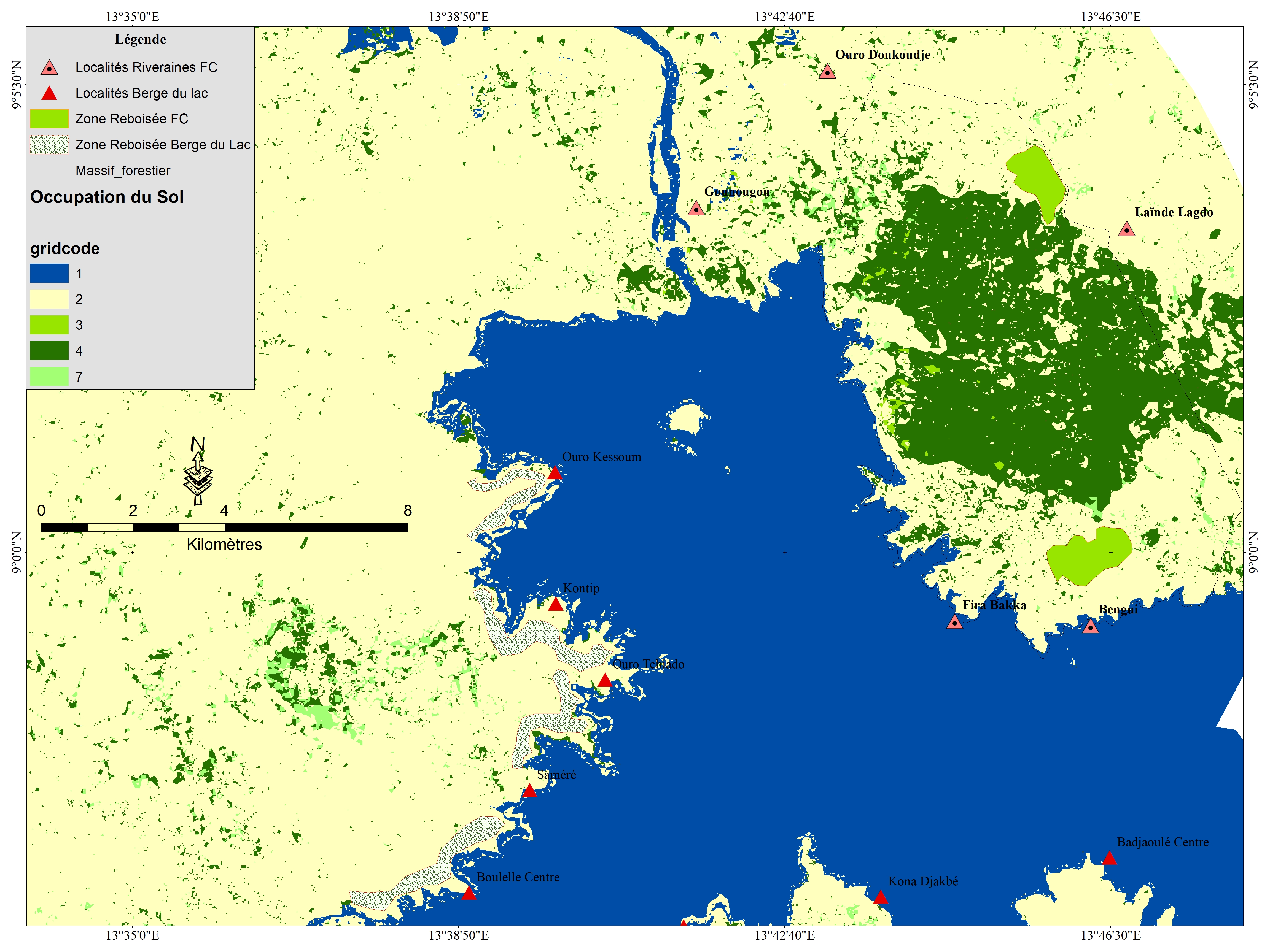 Carte des sites reboisés